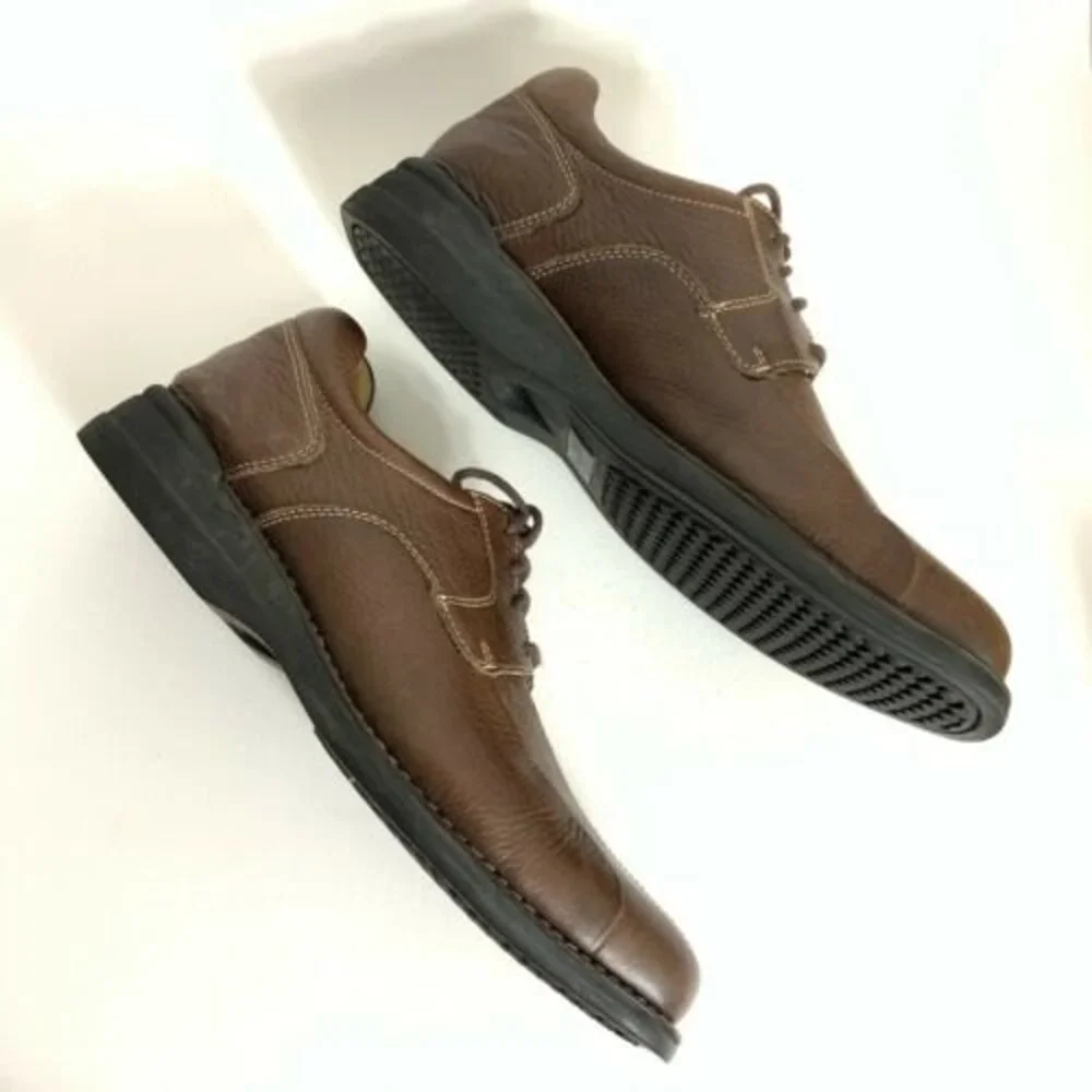 Johnston & Murphy brown sheepskin